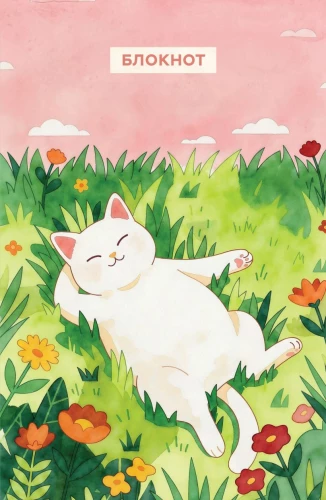 Notebook with a cat. Today without feats (A5)