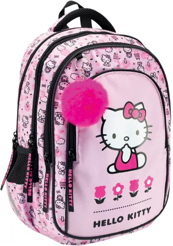 Rucksack mit vier Fächern - HELLO KITTY PINK