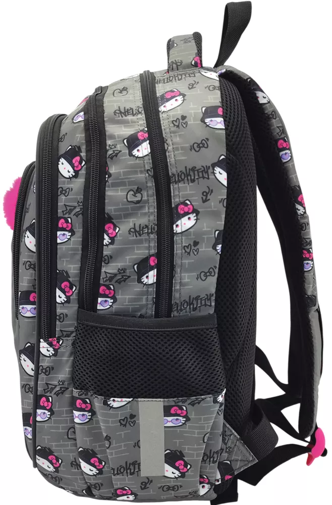 Рюкзак с четырьмя отделениями - HELLO KITTY GREY
