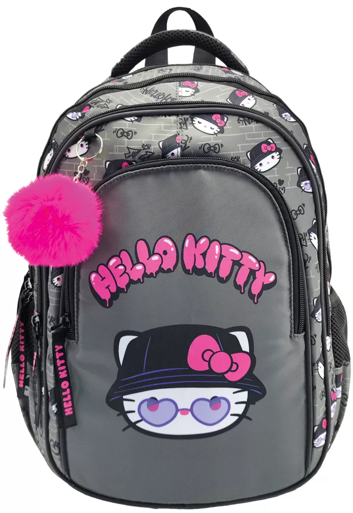 Рюкзак с четырьмя отделениями - HELLO KITTY GREY