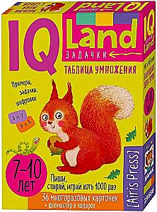IQ Wielokrotne karty z markerem. Tablica mnożenia