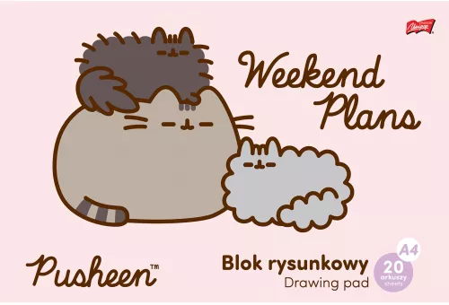 Piešimo albumas - PUSHEEN, A4, 20 lapų