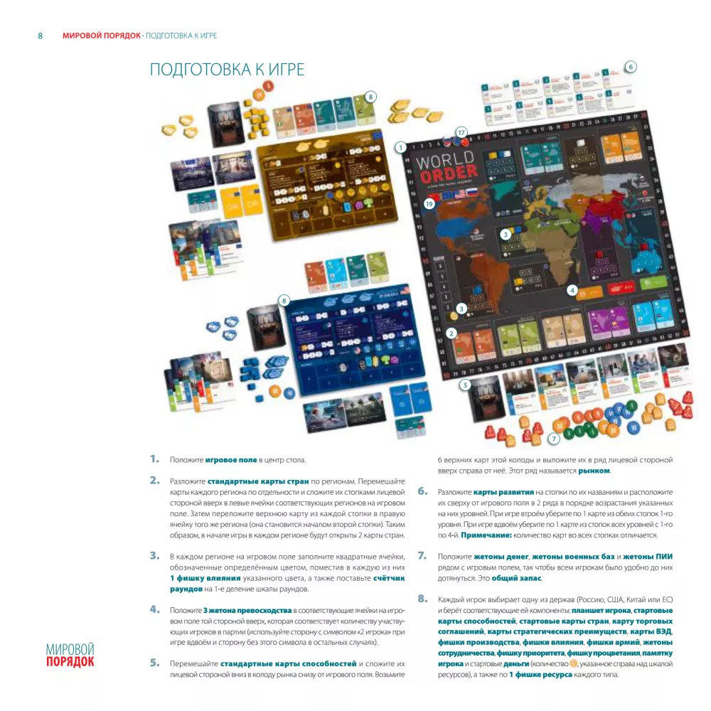 Board Game - World Order. Expanded Edition