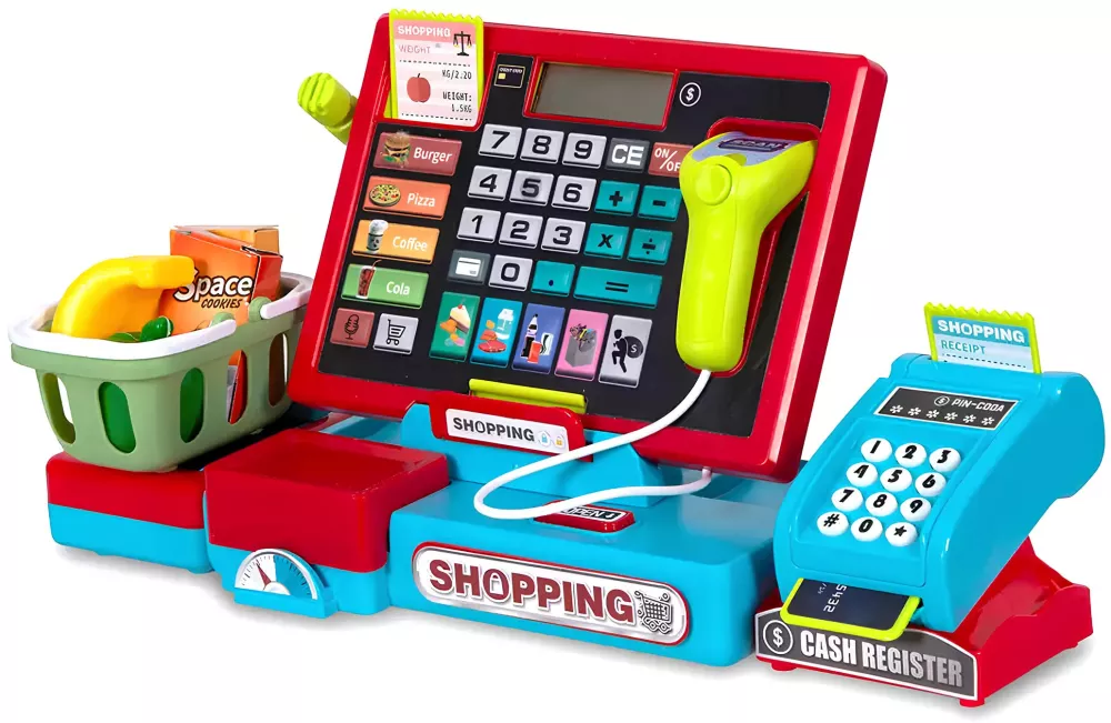 Spielset - Kassenapparat mit Zubehör Shopping