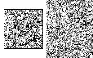Garden of Inspiration. Coloring Book with Botanical Ornaments by William Morris