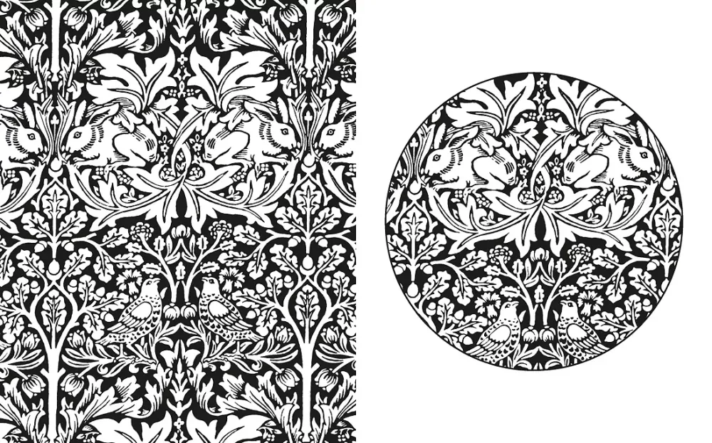 Garden of Inspiration. Coloring Book with Botanical Ornaments by William Morris