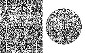 Garden of Inspiration. Coloring Book with Botanical Ornaments by William Morris