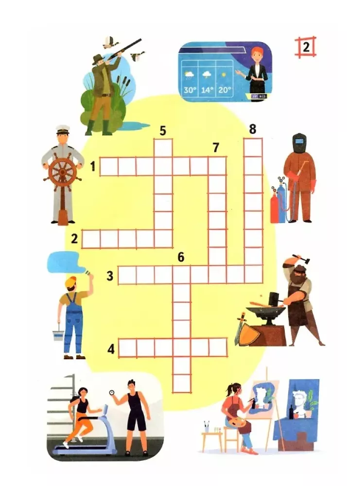 Crosswords. Professions