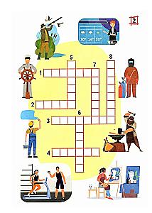 Crosswords. Professions