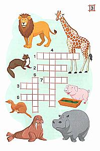 Crosswords. Animals
