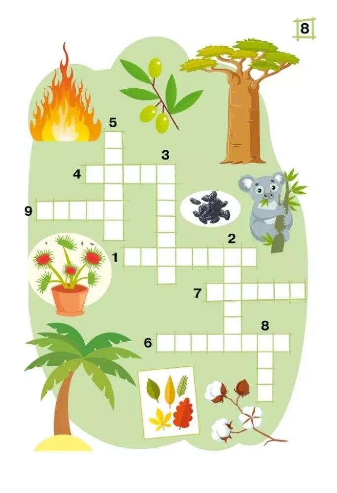 Crosswords. Plants
