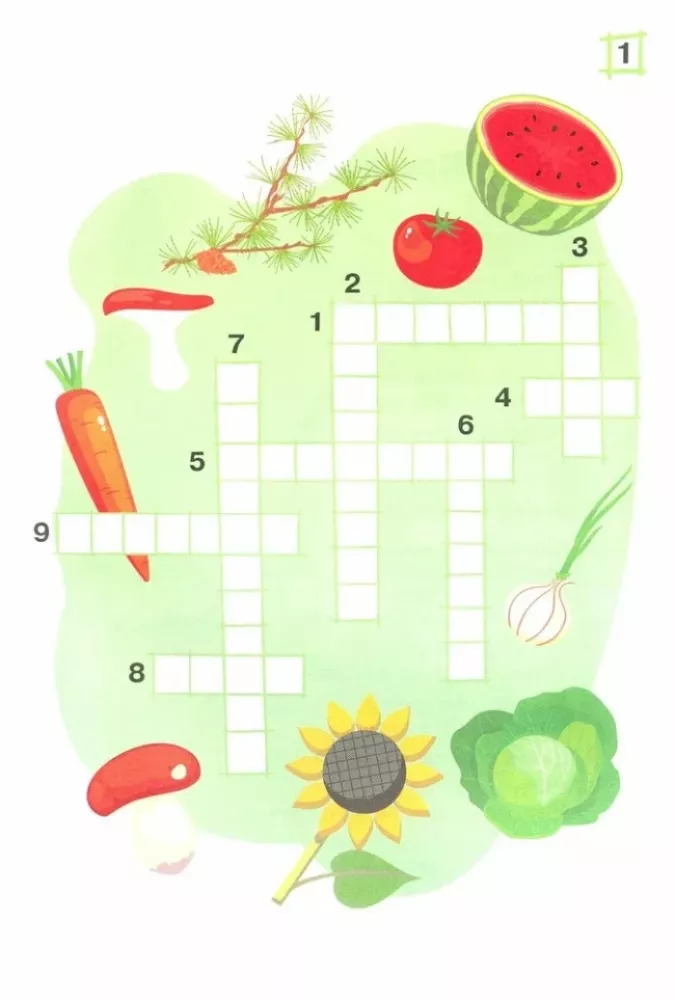 Crosswords. Plants