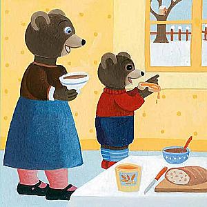 Tёpa the Bear Cub Molds a Snowman