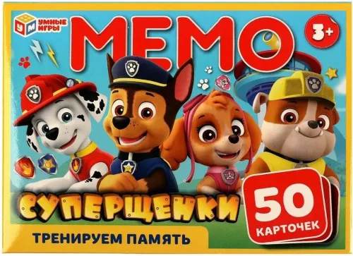 Настольная игра - Мемо. Суперщенки