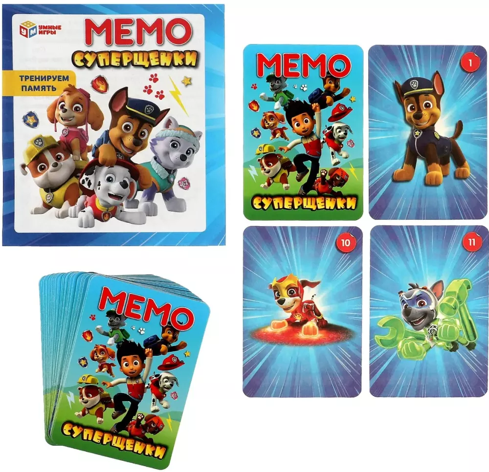 Настольная игра - Мемо. Суперщенки