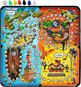 Настольная игра - Кубикрафт. Пиксельное приключение 10 в 1