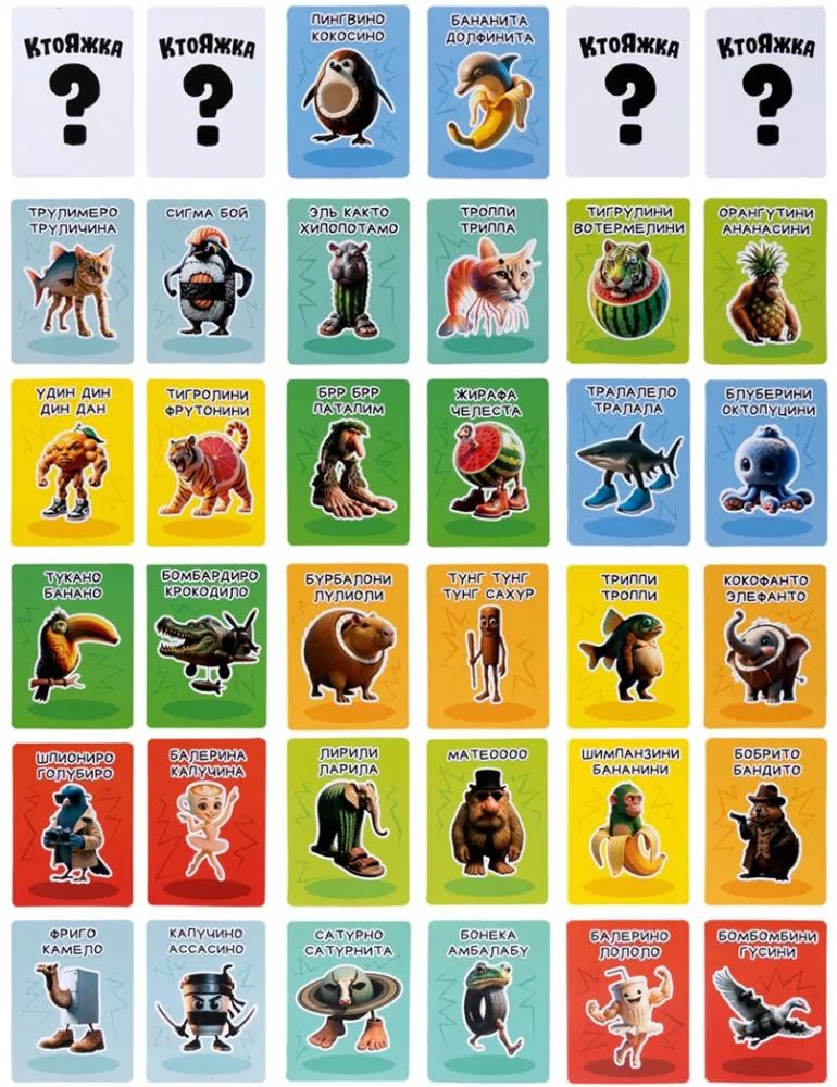 Настольная игра - Ктояжка? Брейнрот