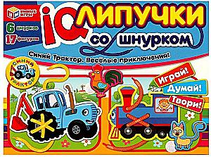 IQ Velcro su virve - Mėlynas Traktorius