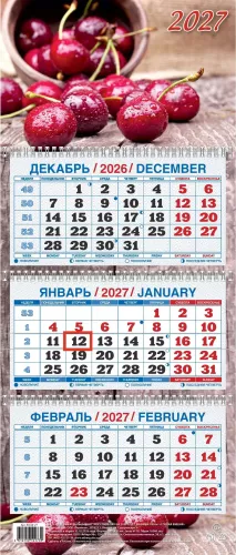 Sieninis kalendorius 2027 metai - Subrendusi vyšnia