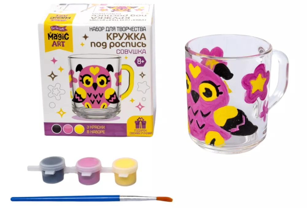 Puodelis dekoravimui - Pelėda