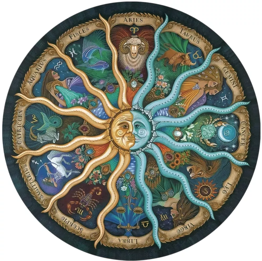 Okrągła układanka - Zodiak, 500 elementów