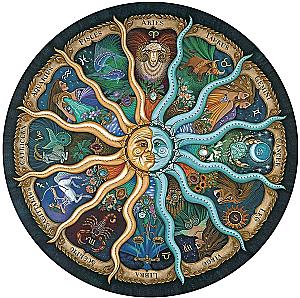 Okrągła układanka - Zodiak, 500 elementów