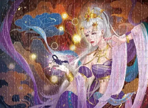 Puzzle w tubie - Przyciągający skorpion, 300 elementów