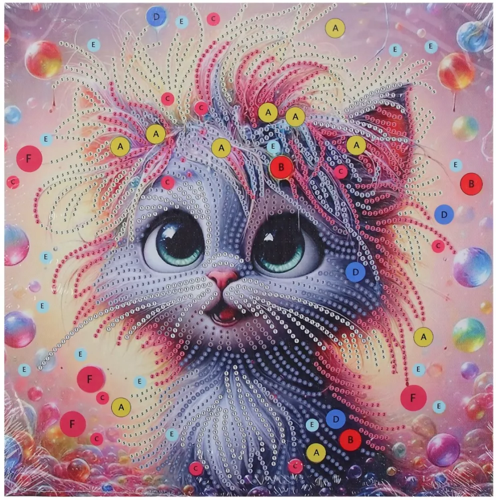 Алмазная мозаика - КОТИКИ, 30х30 см, в ассортименте