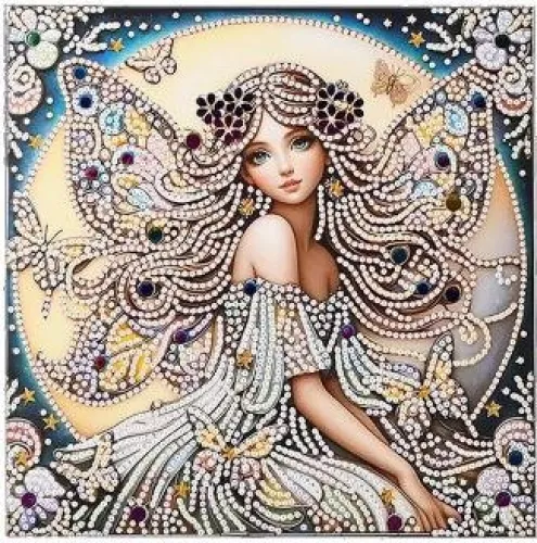 Deimantinė mozaika - MERGINA, 20x20 cm