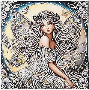 Deimantinė mozaika - MERGINA, 20x20 cm