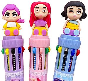 Ручка шариковая автоматическая K-POP, в ассортименте