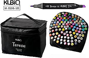 Dvipusio piešimo markeriai - TERESA, 120 spalvų