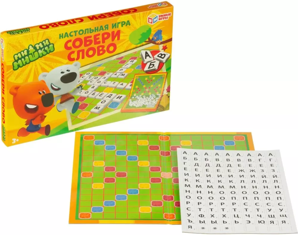 Настольная игра - Собери слово. Ми-ми-мишки