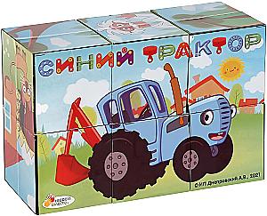 Кубики - Синий трактор, 6 штук