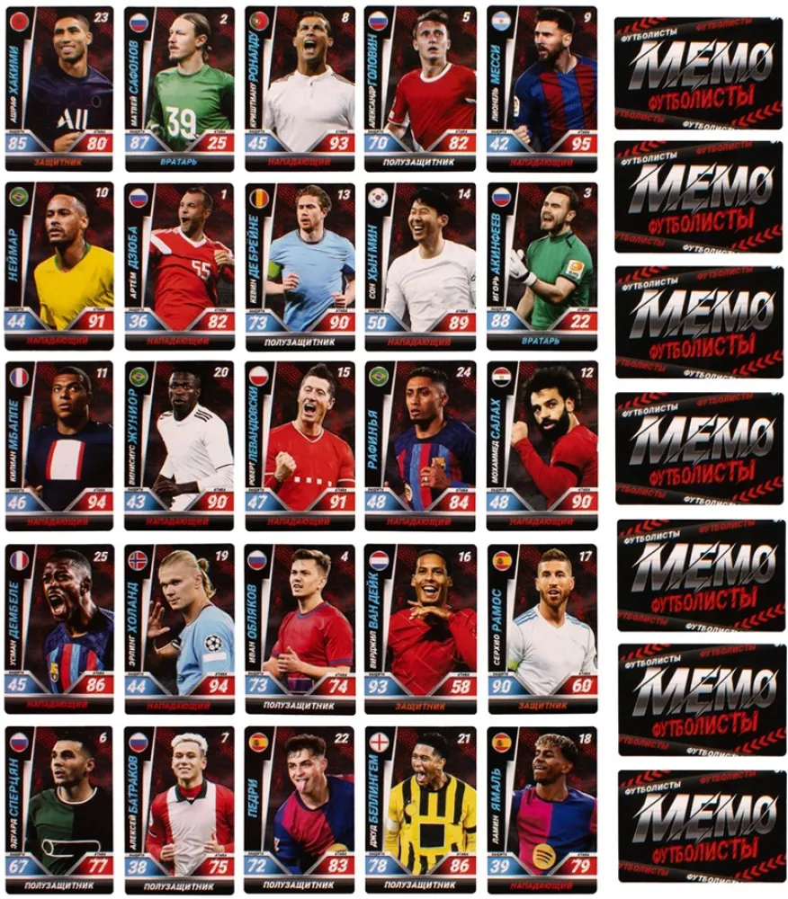 Galda spēle - Memo. Futbolisti