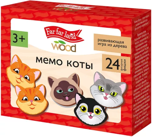 Настольная игра - Мемо. Коты
