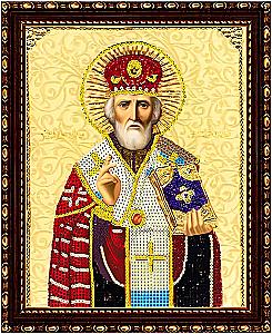 Diamantmosaik - NIKOLAI-WUNDERWIRKER, 27x33 cm