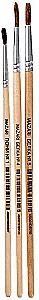Set of Art Brushes 3 pieces - Squirrel No. 1, 4, 5, round