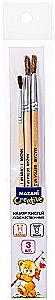 Set of Art Brushes 3 pieces - Squirrel No. 1, 4, 5, round