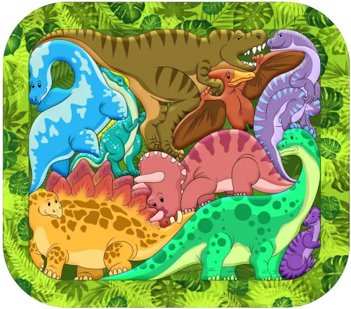 Puzzle - Zoo Puzzle. Dinosaurs