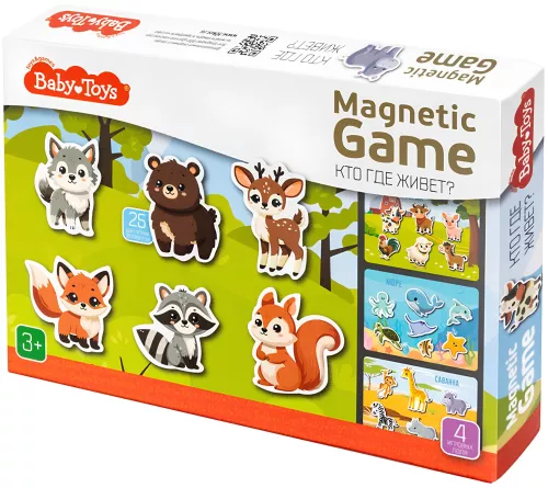 Magnētiskā spēle - Kurš kur dzīvo?