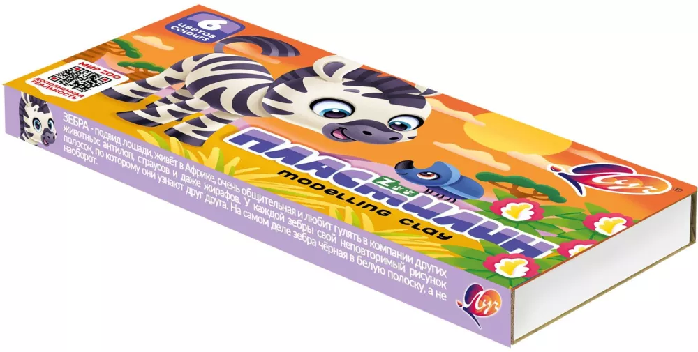 Plasticine - ZOO, 6 colors
