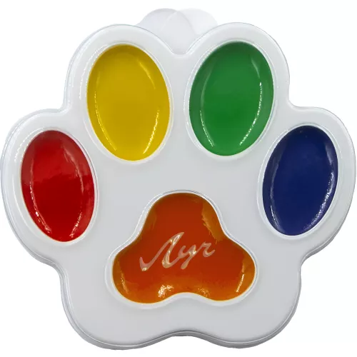 Watercolor - Tiny Tot. Paw, 5 colors, without brush