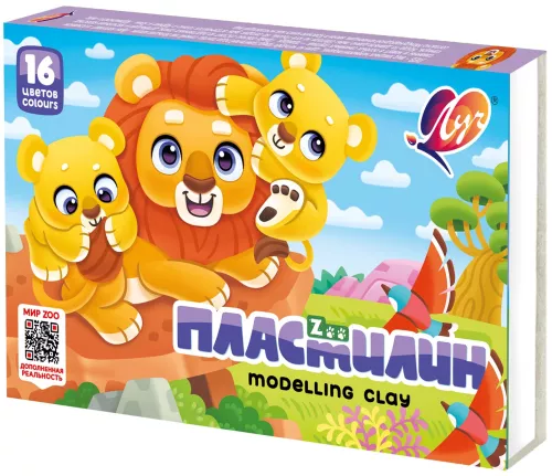 Plasticine - ZOO, 16 colors