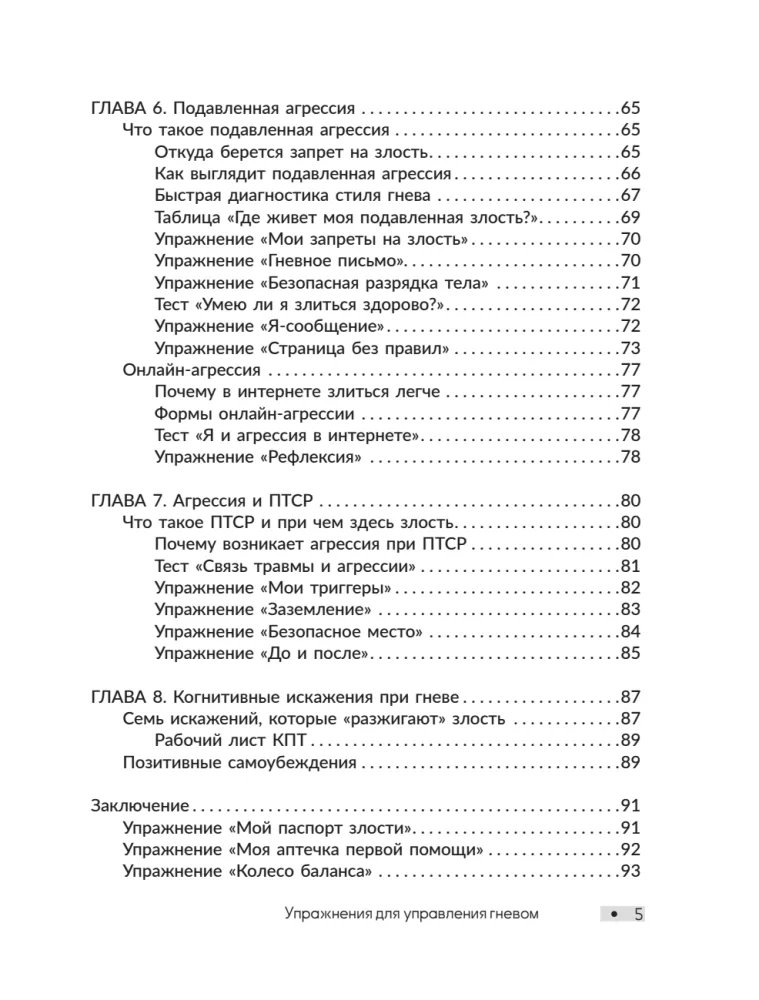 Aggression. Exercises for Anger Management