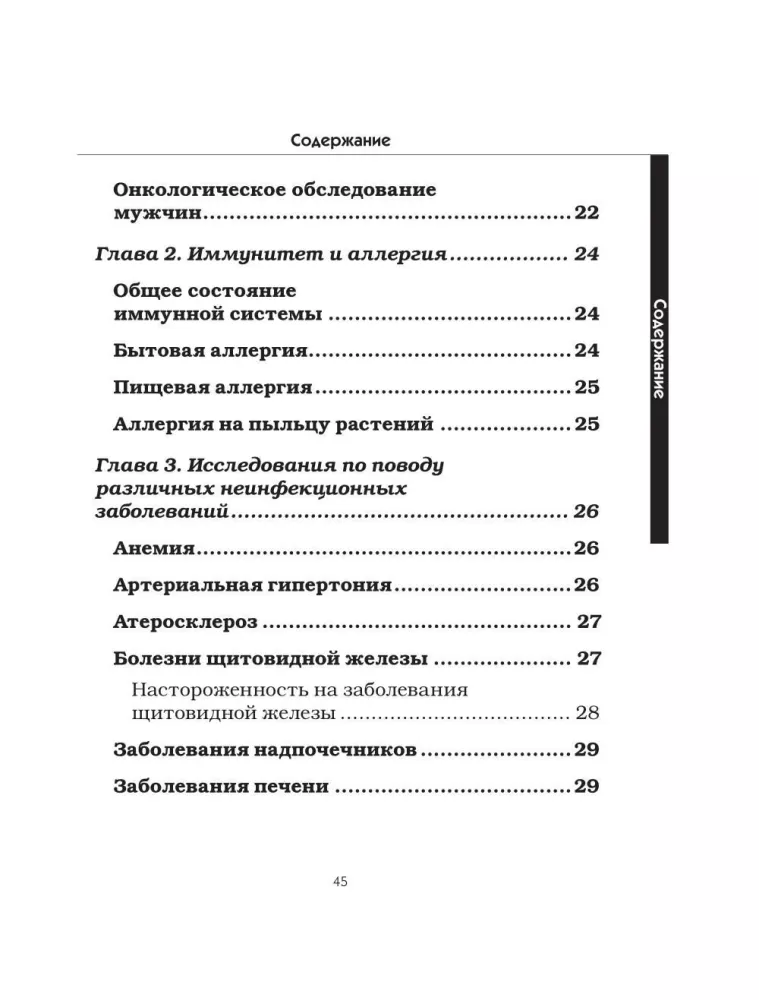 Directory of Tests. Research in Various Conditions and Diseases