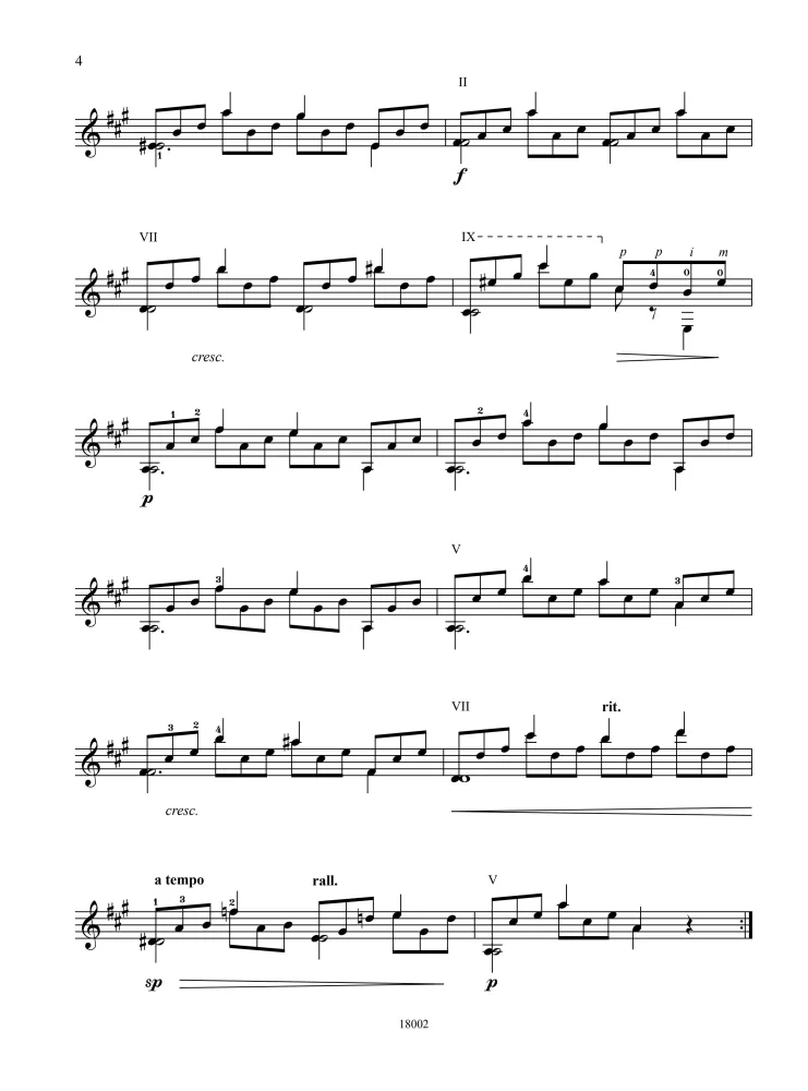 Gitarristen-Lesebuch. Etüden für sechssaitige Gitarre. Band 2
