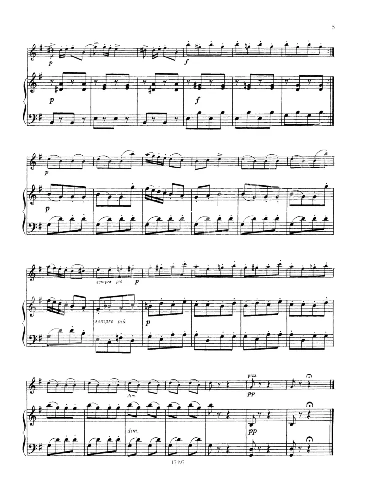 Beethoven – Für Kinder. Album mit Stücken. Bearbeitung für Violine und Klavier