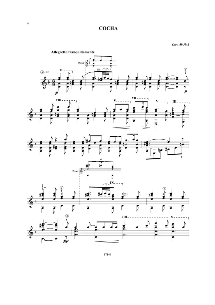 Grieg. Ausgewählte Werke. Bearbeitung für sechssaitige Gitarre