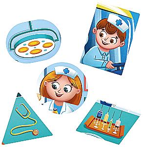 Tierarztwagen. Puzzle-Sorter